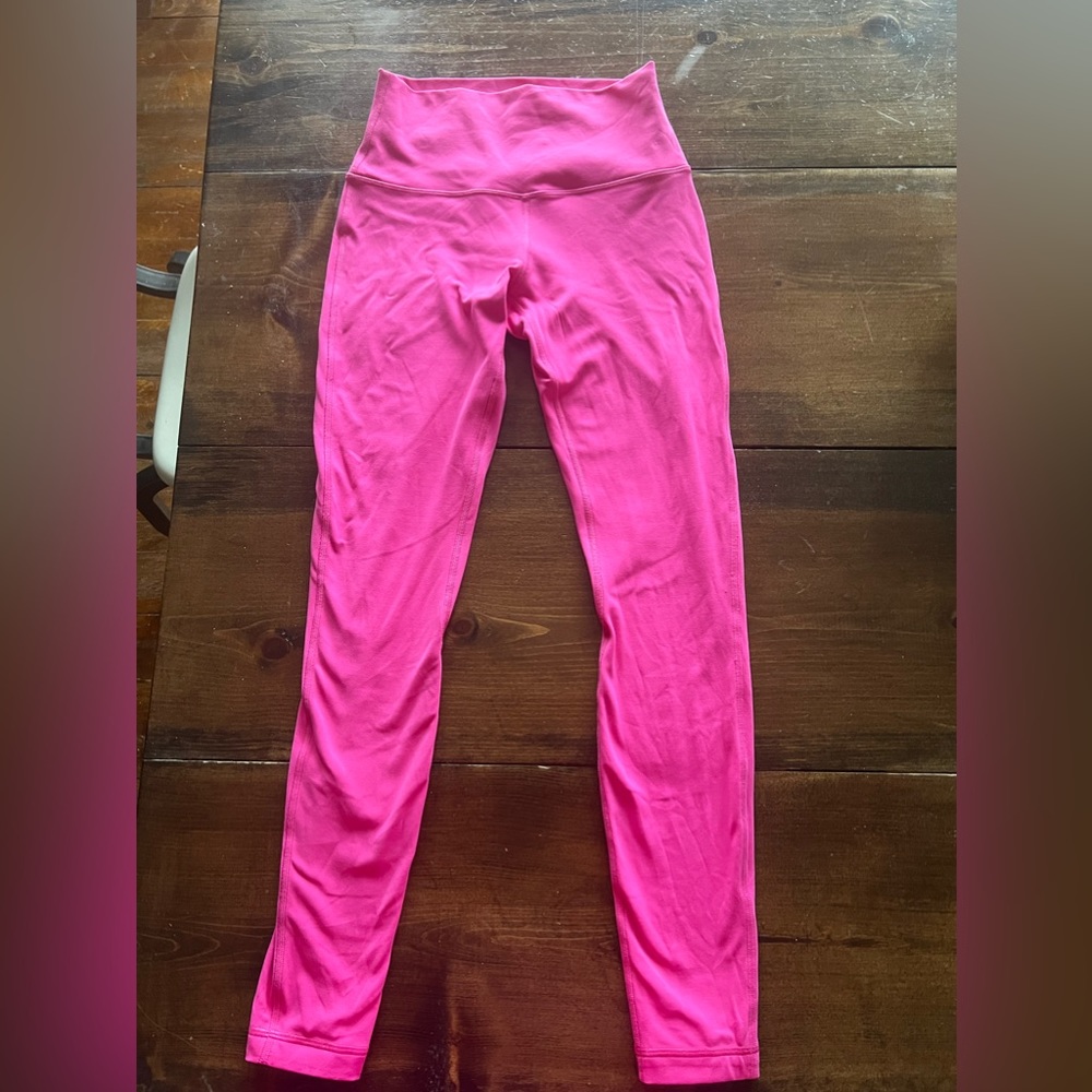 lululemon align high rise pant 28” sonic pink size 6